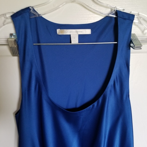 Lauren Conrad royal blue drop waist dress size 2 - Picture 2 of 9